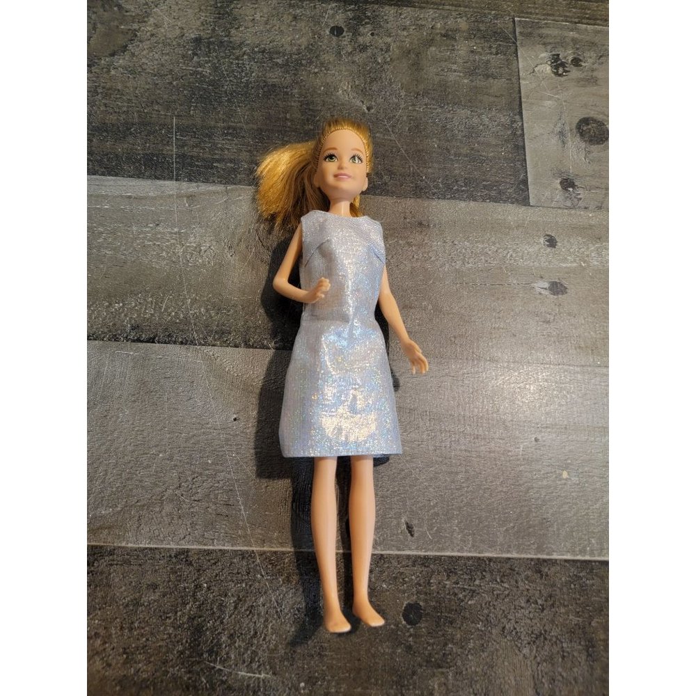 Green‎ eye girl doll sliver dress toy